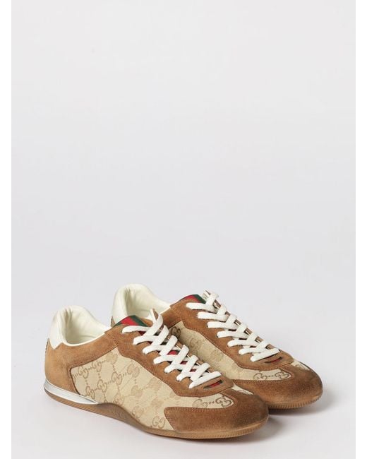 Gucci White Shift Sneakers for men