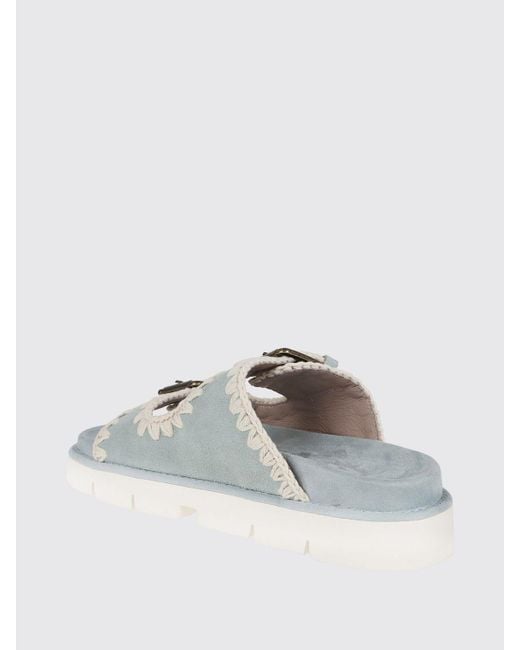 Mou Metallic Flache Sandalen Damen