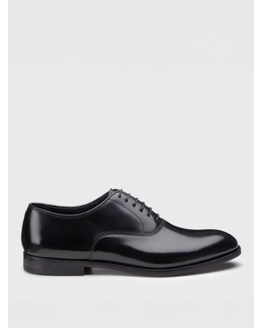 Doucal's Black Brogue Shoes for men