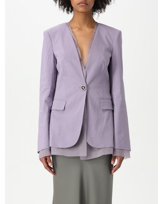 Pinko Purple Vneck Blazer