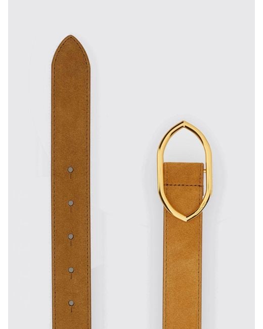 Jacquemus Brown Suede Calf Leather Belt