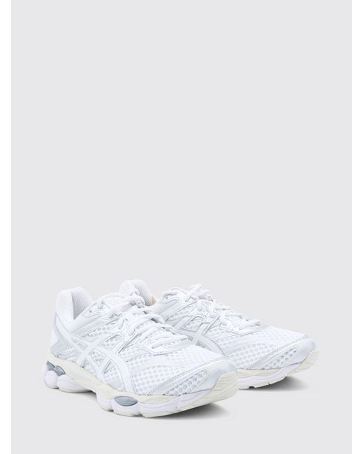 Asics White Gel-Cumulus 16 Mesh And Rubber Sneakers
