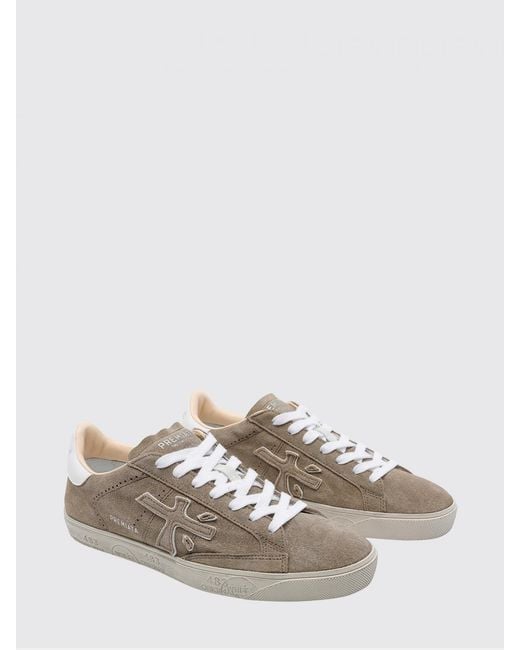 Premiata White Steven Used Leather Sneakers for men