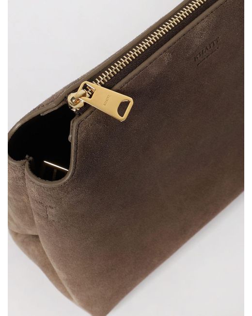 Khaite Brown Lina Suede Bag
