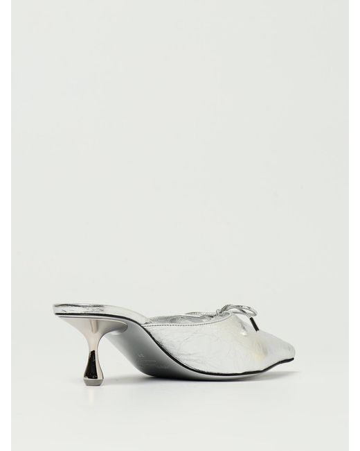 Jimmy Choo White Flache Sandalen Damen