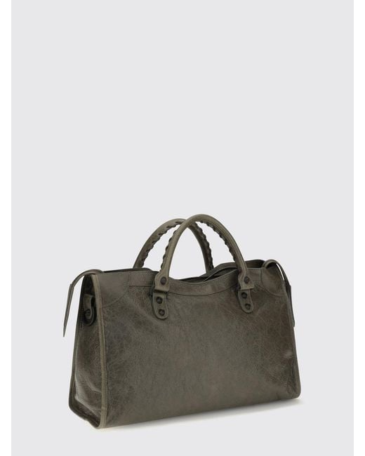 Balenciaga Multicolor Le City Medium Arena Lambskin Handbag With Studs And Mirror