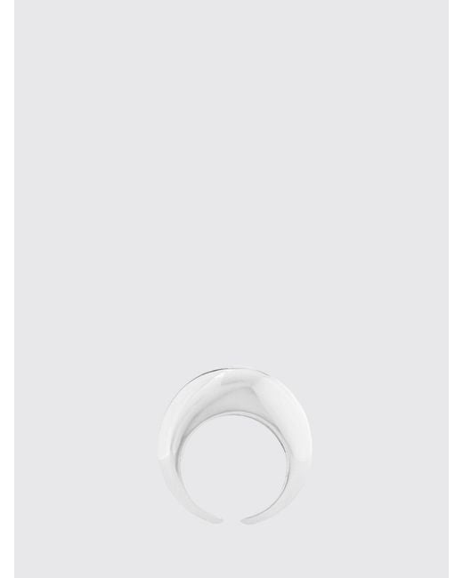 FEDERICA TOSI White New Stone Plated Bronze Ring