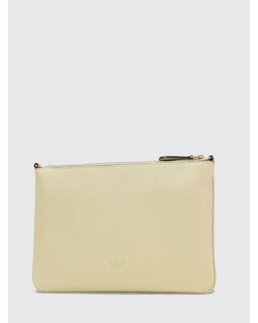 Clutch Flat Love Bag Simply di Pinko in Natural