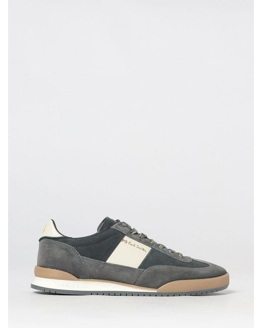 Paul Smith Multicolor Dover Bicolor Suede And Smooth Leather Sneakers With Logo for men