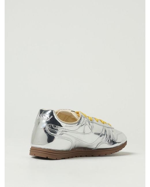 Autry Metallic Windspin Laminated Patent Leather Sneakers