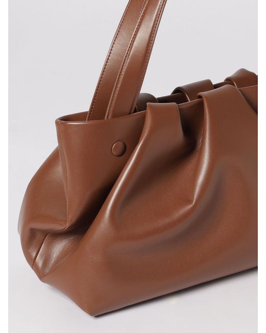 THEMOIRÈ Brown ThemoirÈ Themoiré Athena Draped Vegan Leather Bag