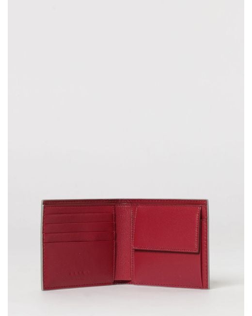 Marni White Hammered Leather Wallet for men