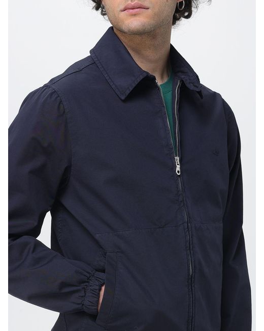 Brooksfield Blue Stretch Gabardine Shirt Jacket for men