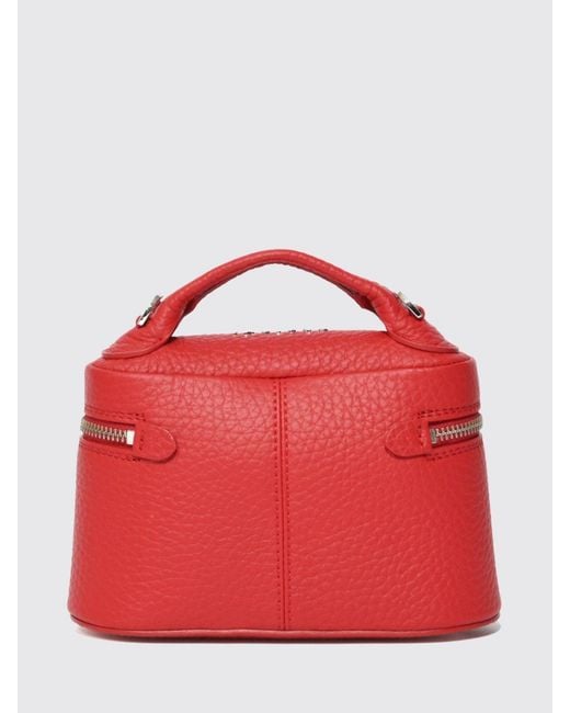Orciani Joy Hammered Leather Mini Handbag With Double Zip