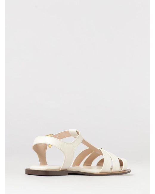 Coccinelle White Heeled Sandal