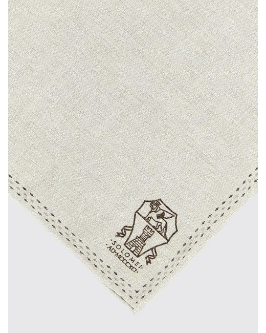 Brunello Cucinelli Natural Neck Scarf for men