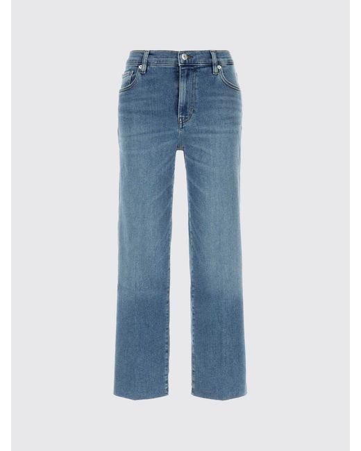 FRAME Blue The Mellow High-Waisted Straight Jeans