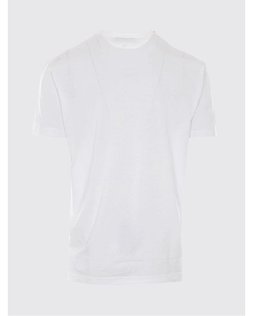 Dolce & Gabbana White Dolce &Amp Gabbana Cotton Crew-Neck T-Shirt With Logo for men