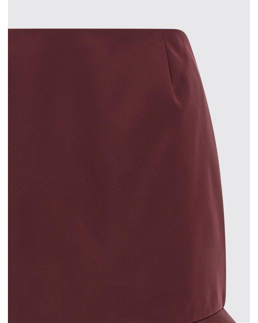 ROTATE BIRGER CHRISTENSEN Red Ruffle Skirt