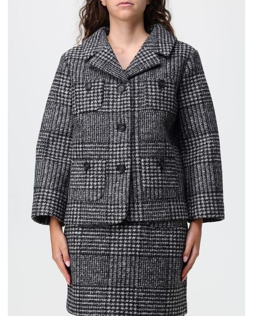 N°21 Gray Single-Breasted Prince Of Wales Check Blazer