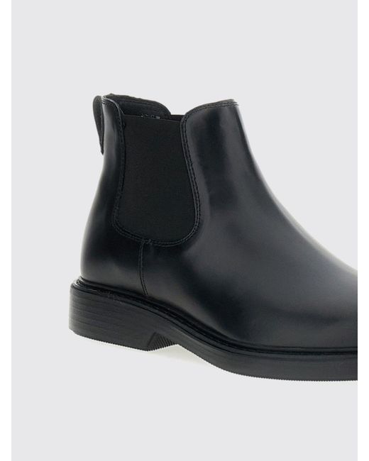 Hogan Black Bottines En Cuir À Empiècements Élastiqués for men
