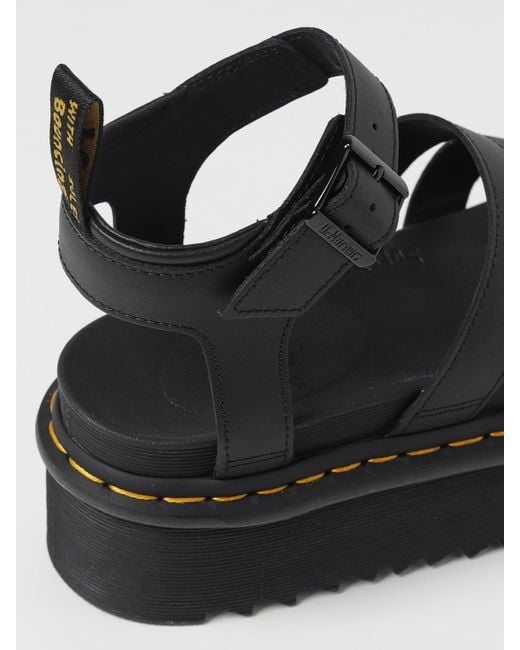 Dr. Martens Black Flache sandalen