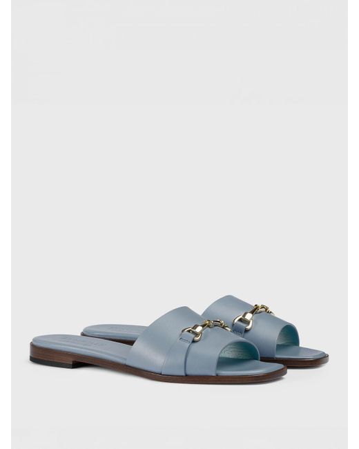 Doucal's Blue Flache Sandalen Damen