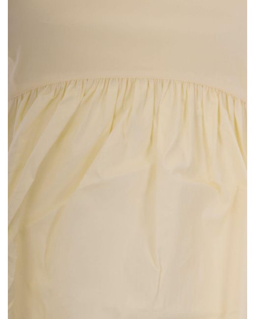 Liu Jo White Cotton Midi Dress