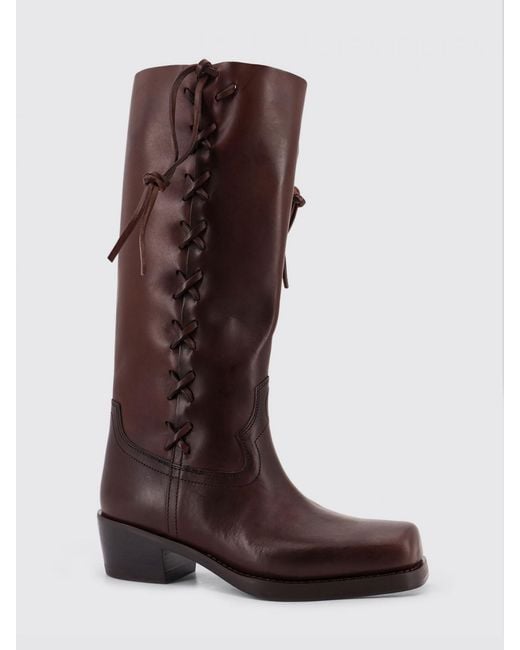 Paris Texas Brown Roxanne Leather Boot