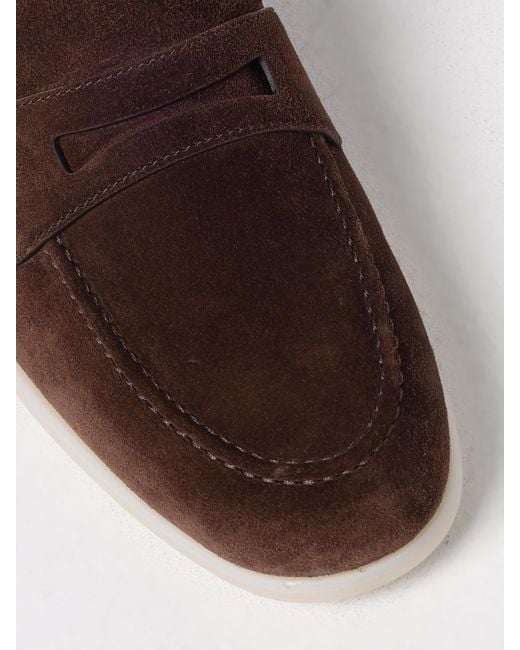 Church's Brown Saddle Suede Loafers for men