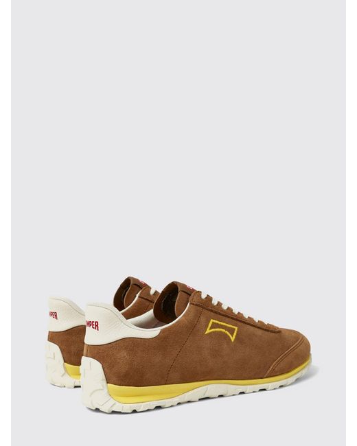 Camper Brown Suede Drift Walk Sneakers for men