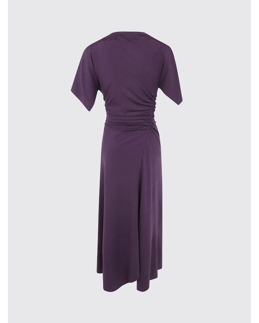 Victoria Beckham Purple Dress