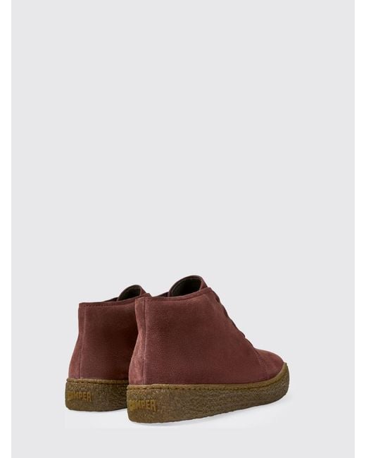 Camper Brown Peu Terreno Suede Ankle Boots for men