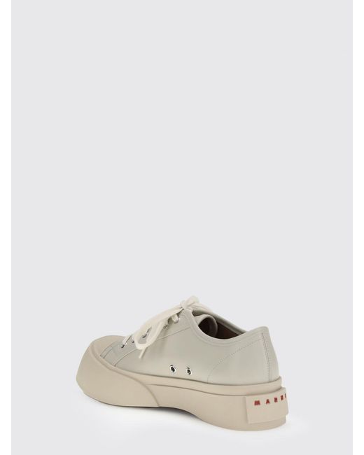 Marni Natural Pablo Leather Sneakers for men