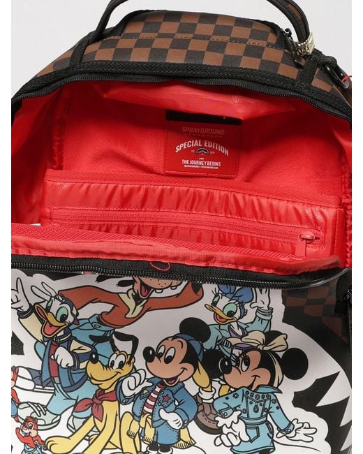 Sprayground Multicolor Disney Mickey & Friends Check Print Backpack for men