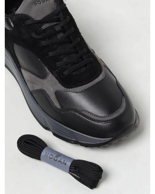 Sneakers Hyperlight in pelle di Hogan in Black da Uomo