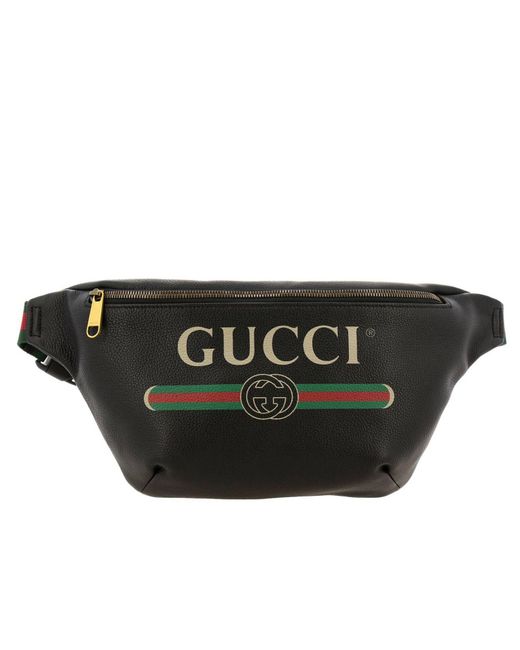 Gucci Black Belt Bag Bags Men for men