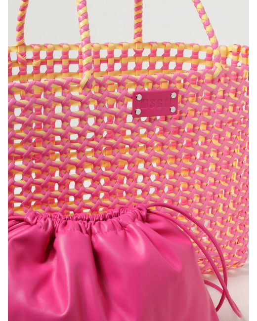 MSGM Pink Tote Bags