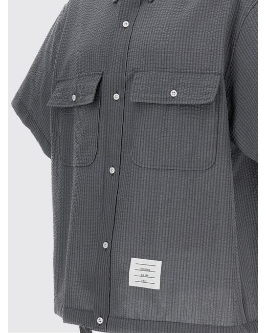 Thom Browne Gray Wool Shirt for men