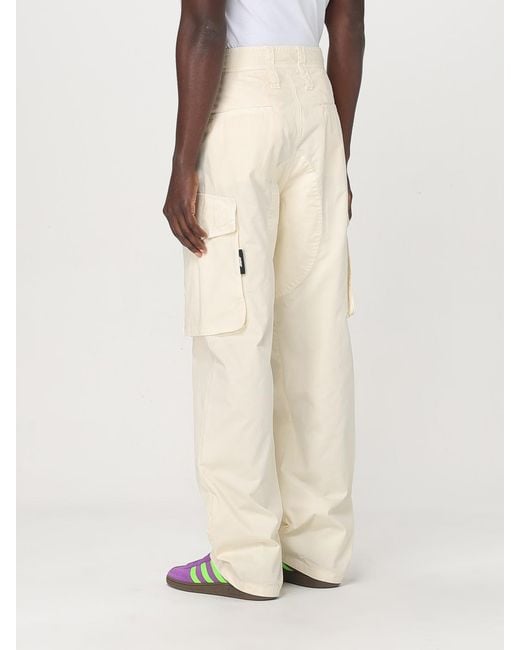 Pantalone Cargo di MSGM in Natural da Uomo
