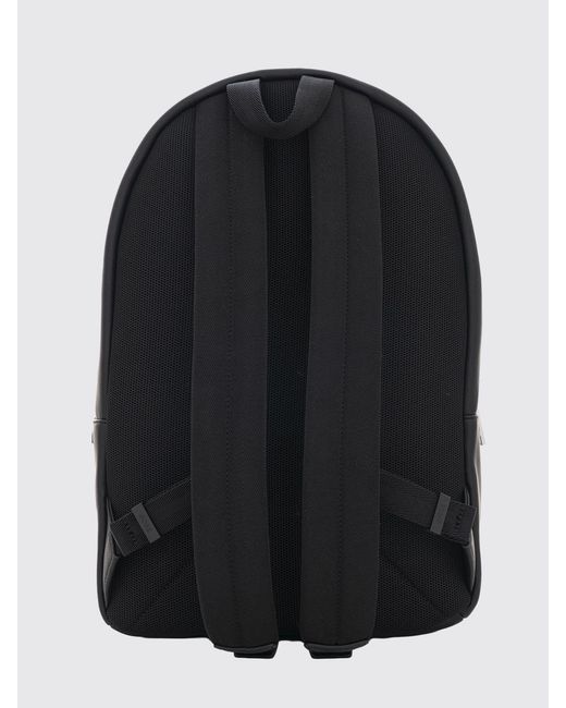 Boss Black Faux-Leather Backpack With Emed Logo And Front Zip Pocket for men