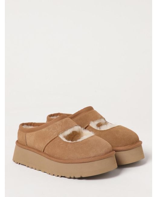 Ugg Brown Bea Mary Jane Suede Sabots