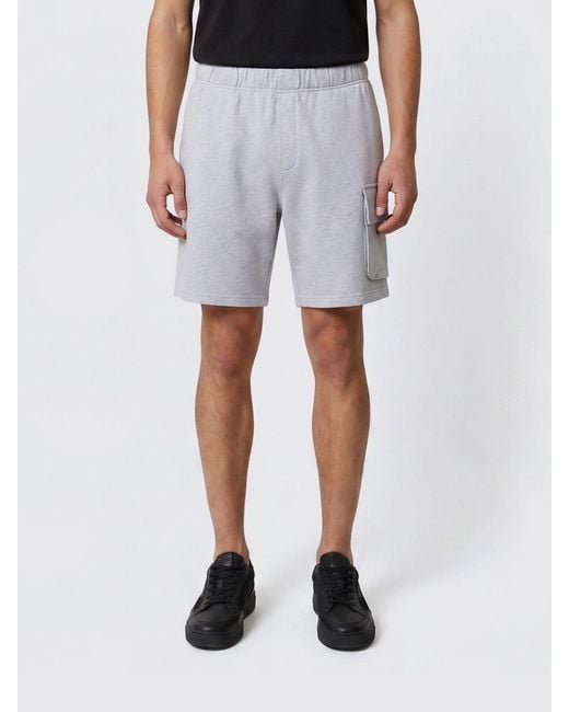 Napapijri Blue Cotton Cargo Shorts for men