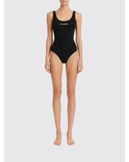 Jil Sander Black One-Piece Swimsuit