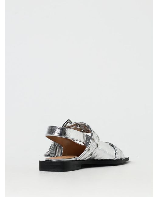 Ganni White Ballet Pumps