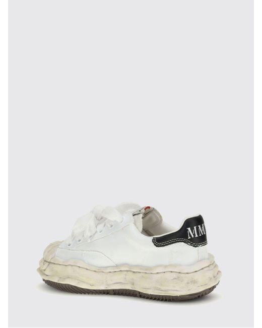 Maison Mihara Yasuhiro White Blakey Tarred Canvas Sneakers for men