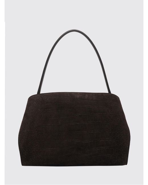 Ferragamo Black Hug Soft Shoulder Bag (M)