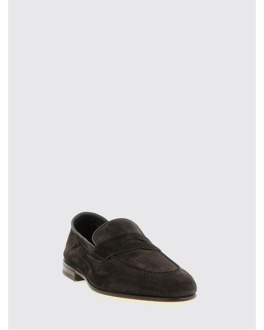 Brunello Cucinelli White Suede Loafers for men