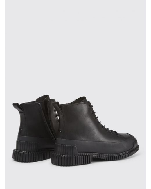 Camper Black Pix Ankle Boot In Full Grain Calfskin for men