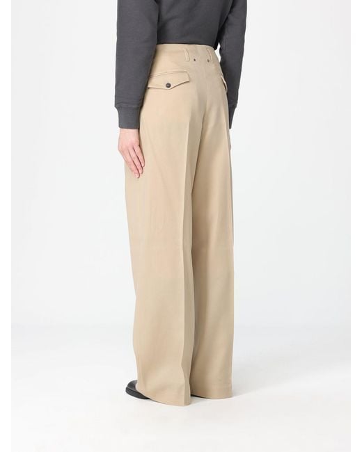 Golden Goose Deluxe Brand Natural Tailored Wide Leg Trousers
